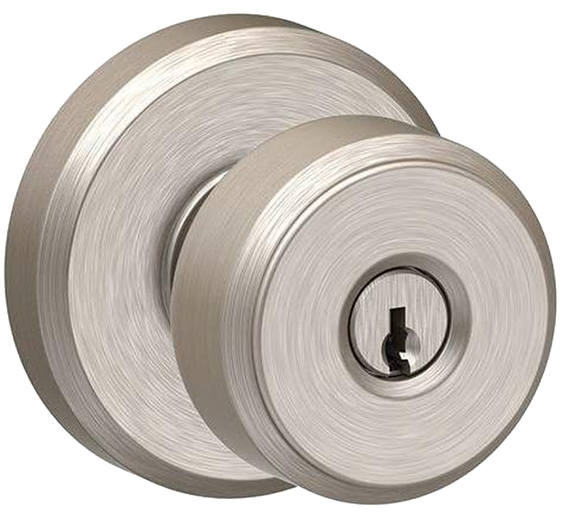 KNOB KEYED BOWERY SATIN NICKEL