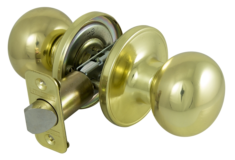 KNOB PASSAGE BALL POL BRASS VP