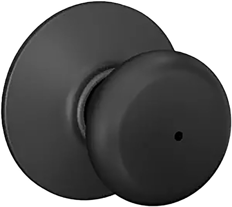 KNOB PRIVACY PLYMOUTH MAT BLK 