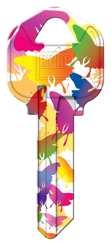 KW1-19 KEYBLANK BUTTERFLIES   