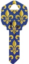 KW1-36 KEYBLANK FLEUR DE LIS  