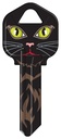 KW1-37 KEYBLANK CAT-FACE BLK  