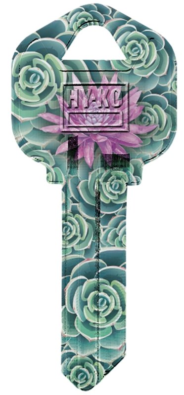 KW1-40 KEYBLANK GREEN LEAF    