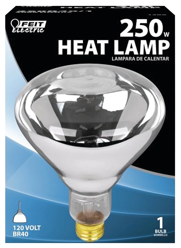 LAMP REFLEC HEAT CLR R40 250W 