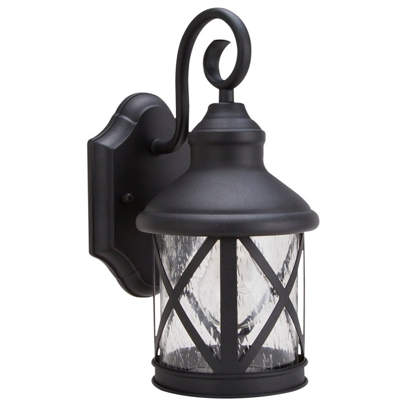 LANTERN OUTDR WALL BLK 1 LIGHT