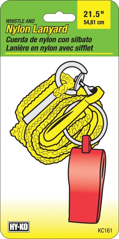 LANYARD WHISTLE NYLON 21IN    