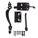 LATCH GATE THUMB BLK STL      