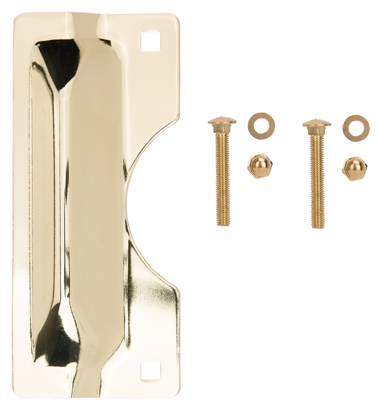 LATCH GUARD HD 3X7IN BRASS    