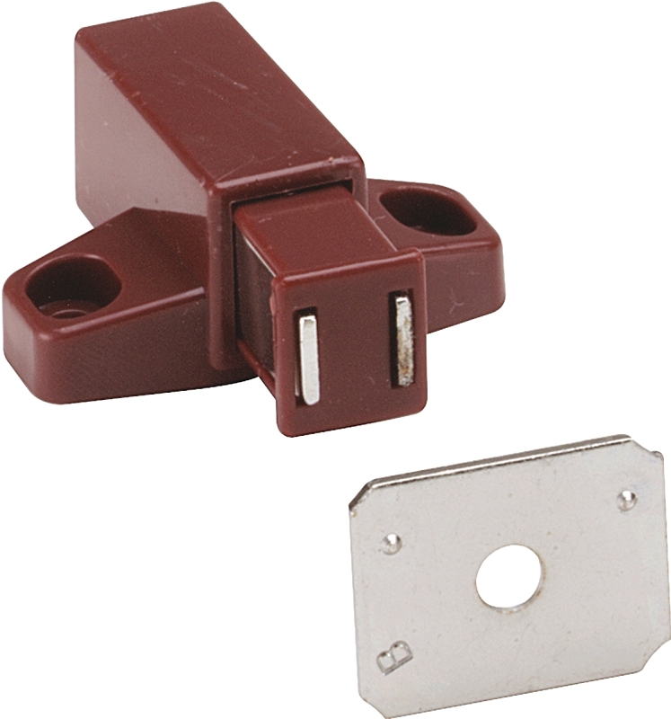 LATCH MAGNETIC PLASTIC BROWN  