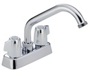 LAUNDRY FAUCET 2-HNDL CHROME  