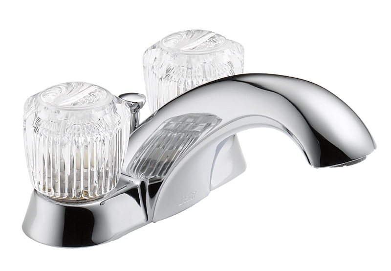 LAV FAUCET 2-HNDL POPUP CHROME