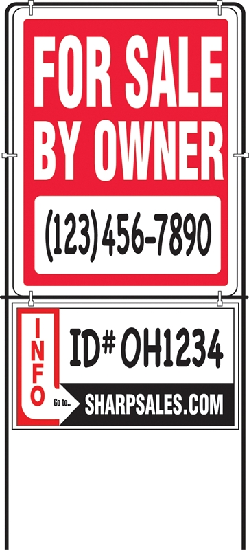 LAWN SIGN FOR SALE OWNER 14X18
