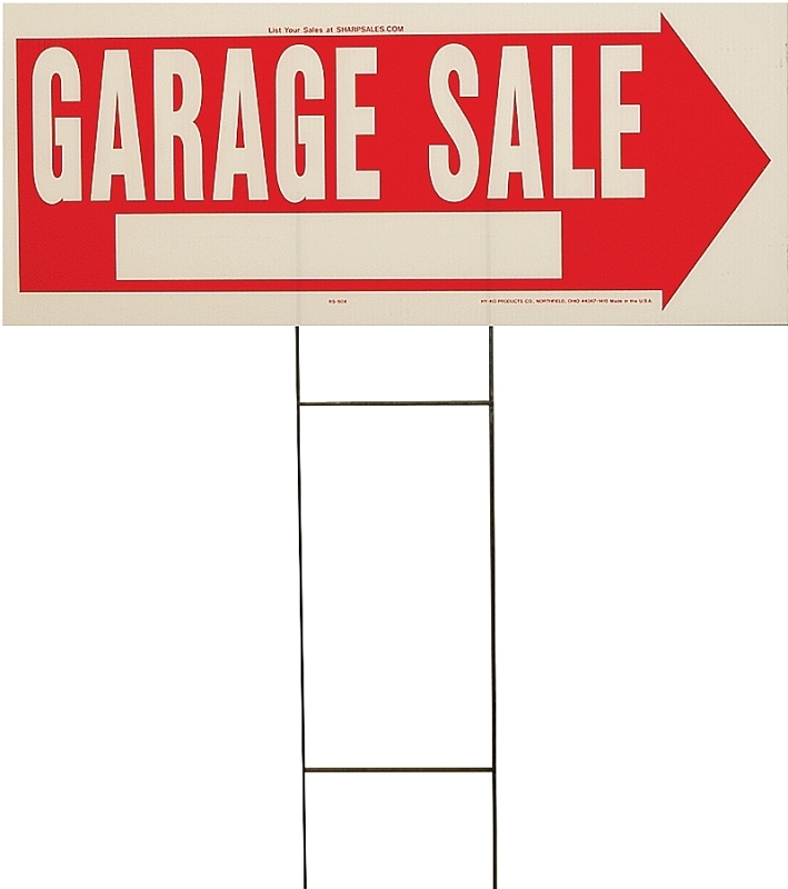 LAWN SIGN GARAGE SALE 10X24IN 