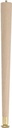 LEG TABLE ROUND TAPER WOOD 8IN