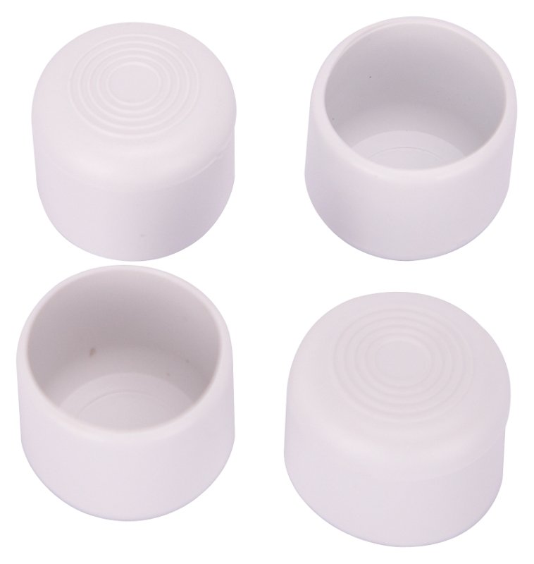 LEG TIP PLASTIC 1-1/4IN WHITE 