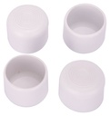 LEG TIP PLASTIC 1-1/4IN WHITE 