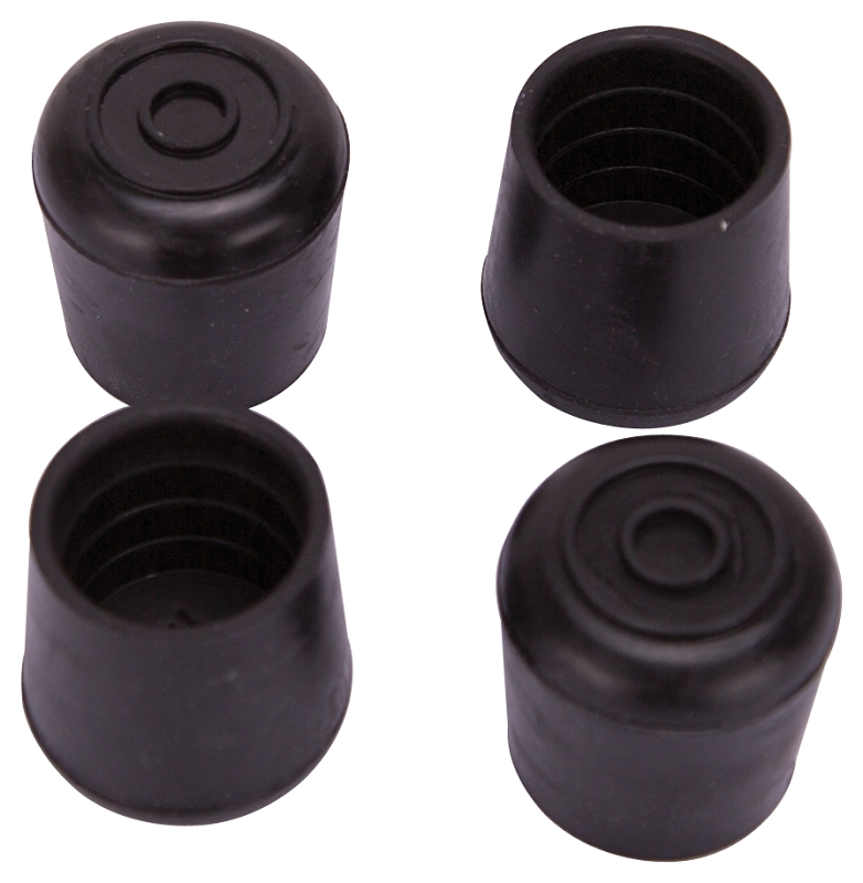 LEG TIP RUBBER 1 INCH BLACK   