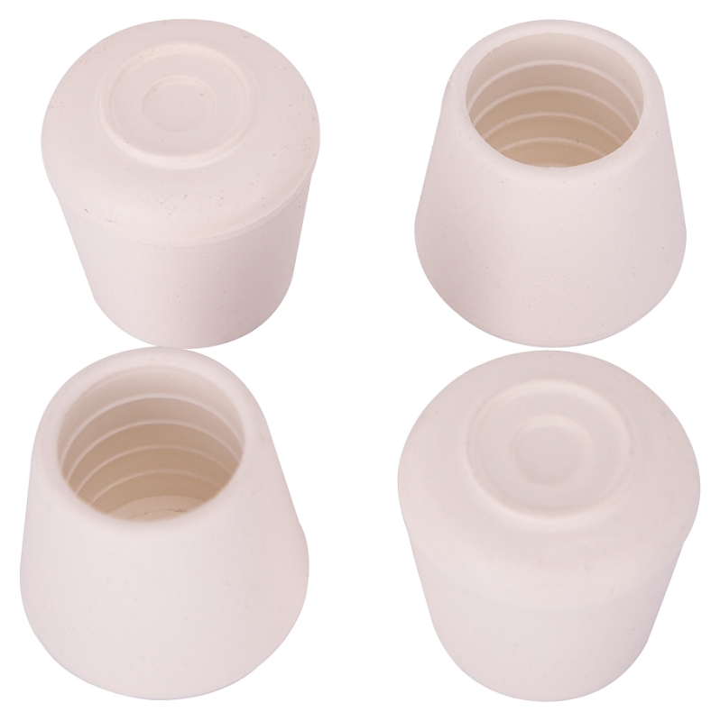LEG TIP RUBBER 1 INCH WHITE   