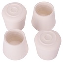 LEG TIP RUBBER 1-1/8IN WHITE  