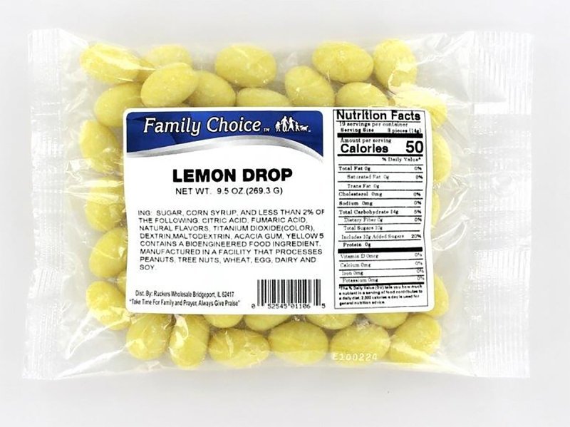 LEMON DROPS BAG 9.5OZ         