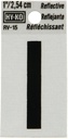 LETTER HOUSE I 1IN REFL BLK   