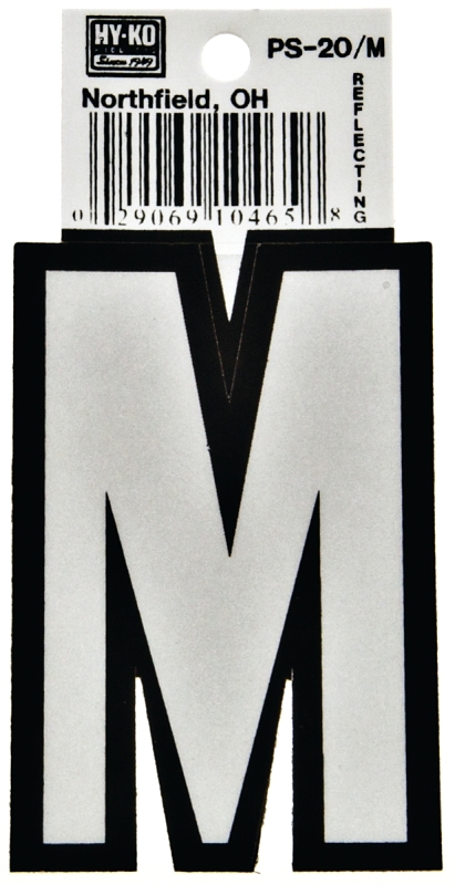 LETTER HOUSE M 3-1/4IN REFL   