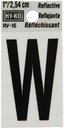 LETTER HOUSE W 1IN REFL BLK   