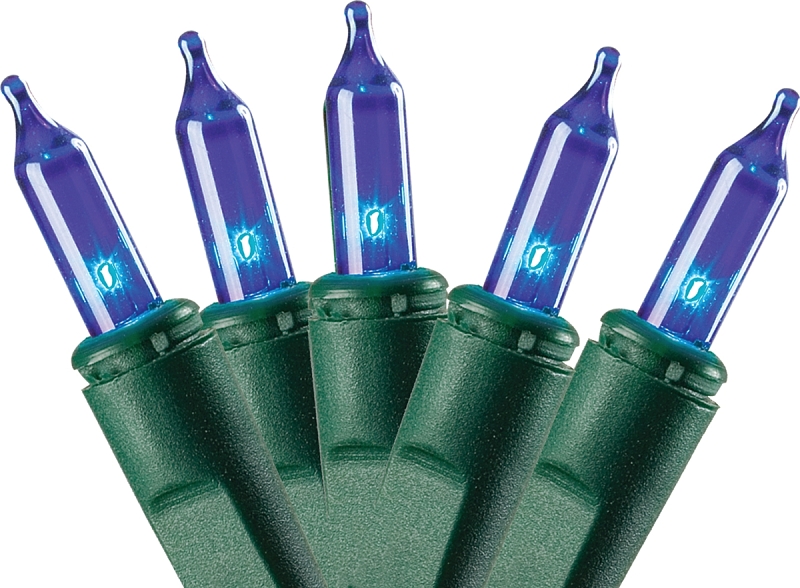 LGT INCD MINI BLU GRN-WR 100CT