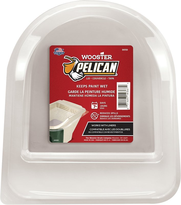 LID PAIL PAINT PLASTIC CLEAR  