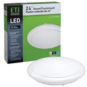 LIGHT 24IN 40W ROUND FLUSHMNT 