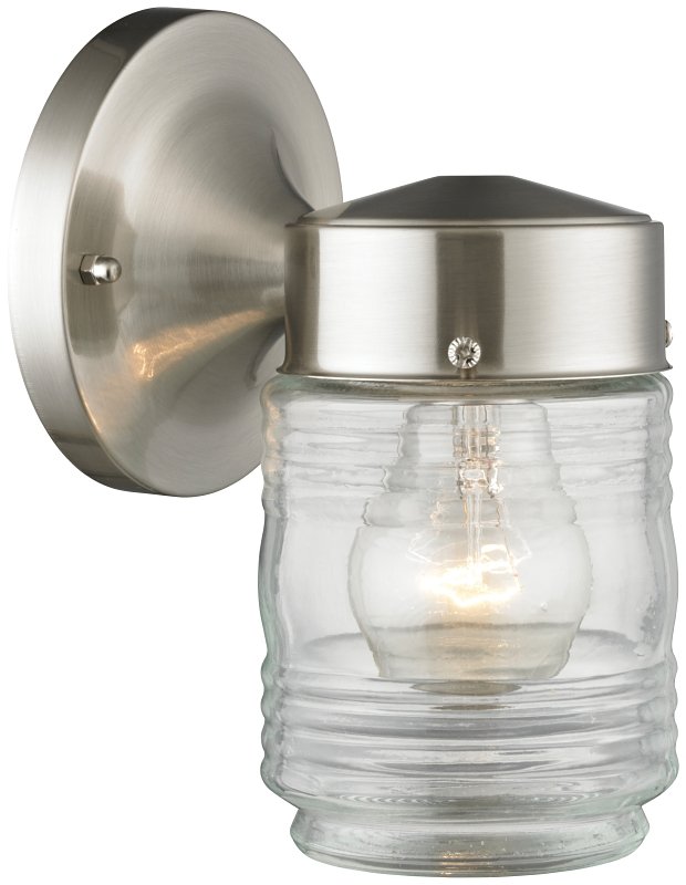 LIGHT JELLY JAR SATIN NICKEL  