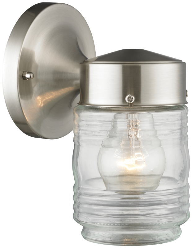 LIGHT JELLY JAR SATIN NICKEL  