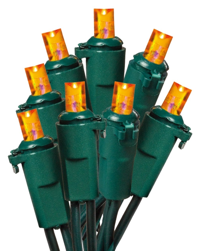 LIGHT LED AMBER-GOLD 70CT 5MM 