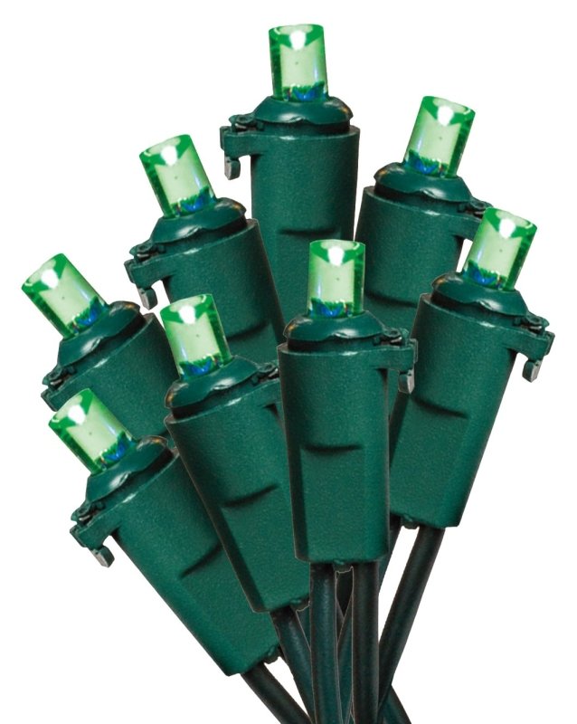 LIGHT LED GREEN 70CT 5MM      