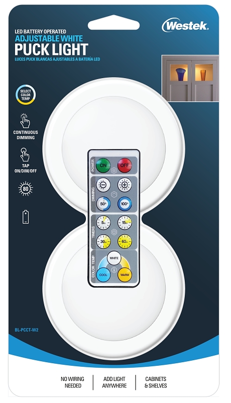 LIGHT PUCK LED 3/4/5K 80LM WHT