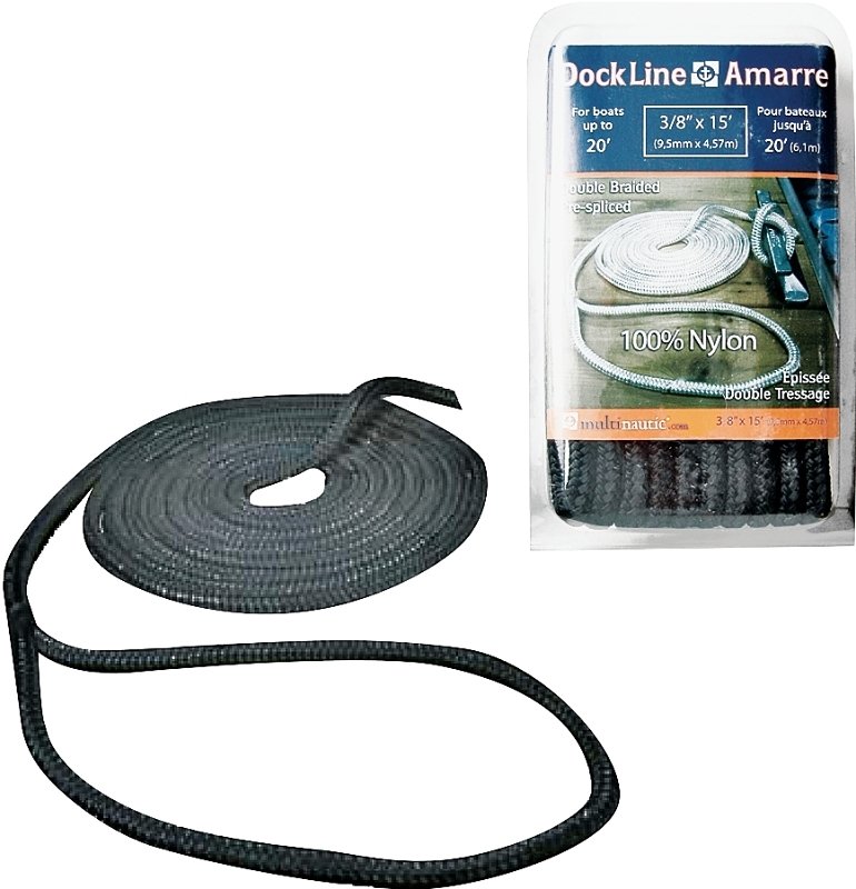 [4715744] LINE DOCK BLK NYL 23X10IN     