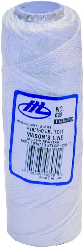 LINE MASON 285FT WHITE NYLON  