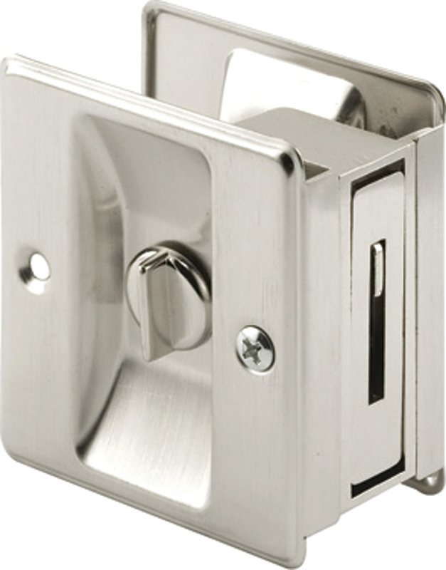 [6520324] LOCK POCKET DOOR SATIN NICKEL 