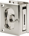 LOCK POCKET DOOR SATIN NICKEL 