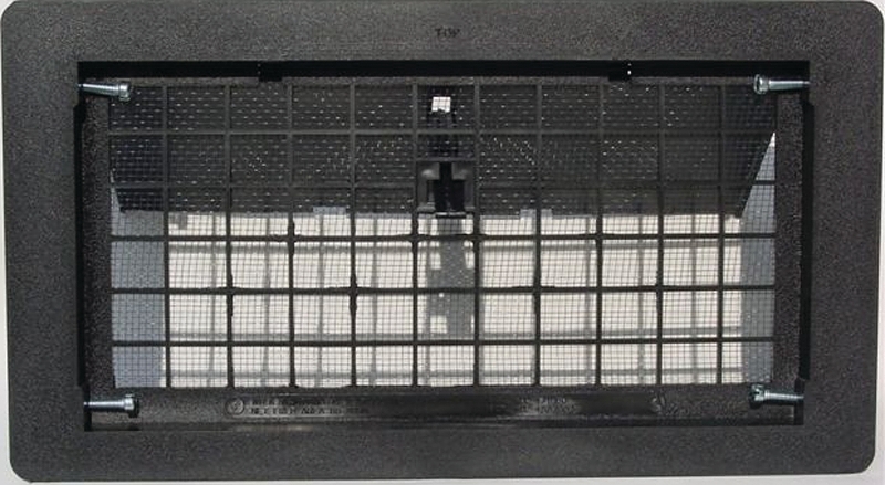 MANUAL FNDTN VENT W/DAMPER BLK