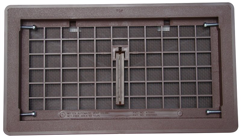 MANUAL FNDTN VENT W/DAMPER BRW