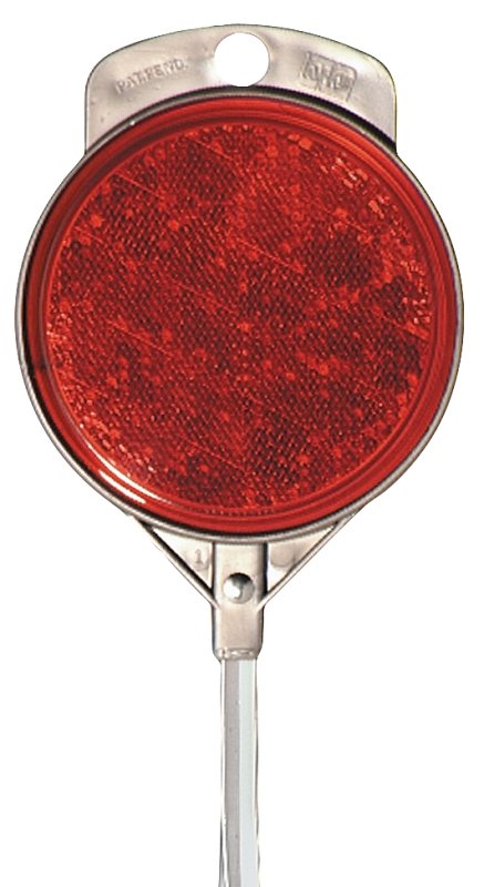 MARKER DRIVEWAY 48IN RED ALUM 