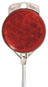 MARKER DRIVEWAY 48IN RED ALUM 