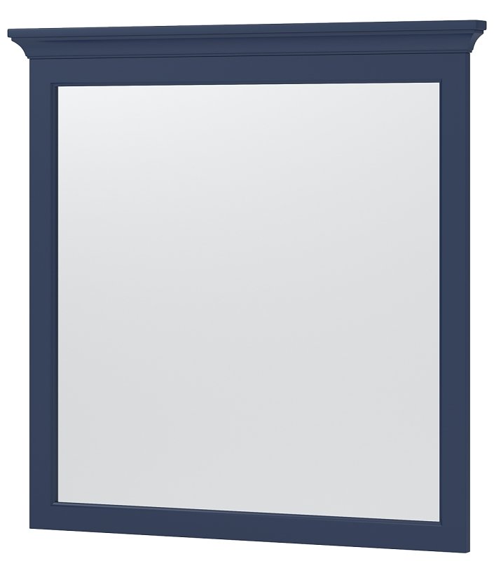 MIRROR FRMD AEGEAN BLU 32X32IN