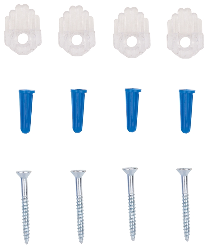 MIRROR HOLDER 1/4IN W/ANCHORS 