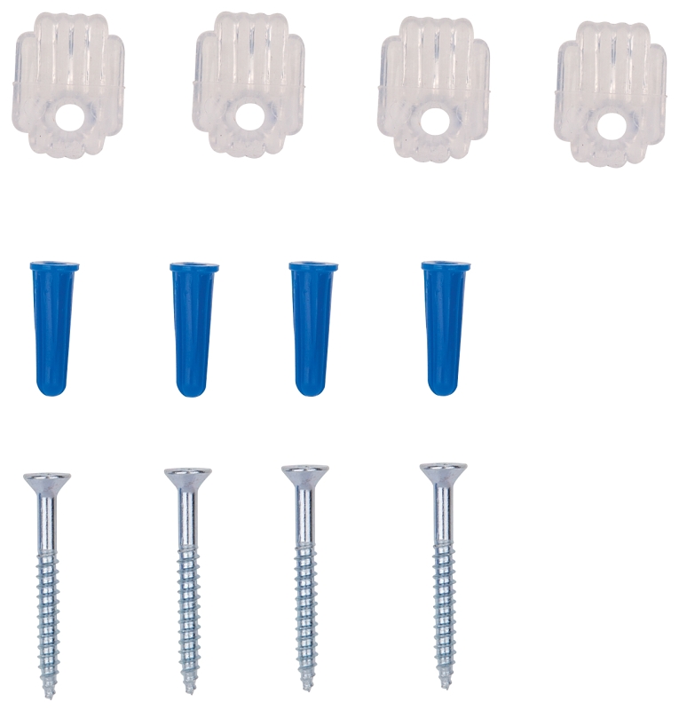 MIRROR HOLDER 1/8IN W/ANCHORS 