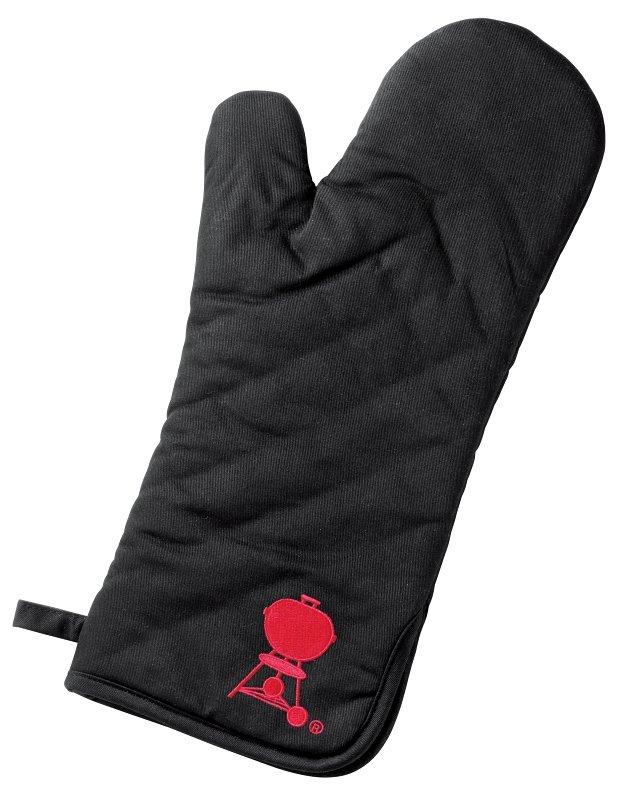 MITT BBQ BLACK HEAT RESISTANT 