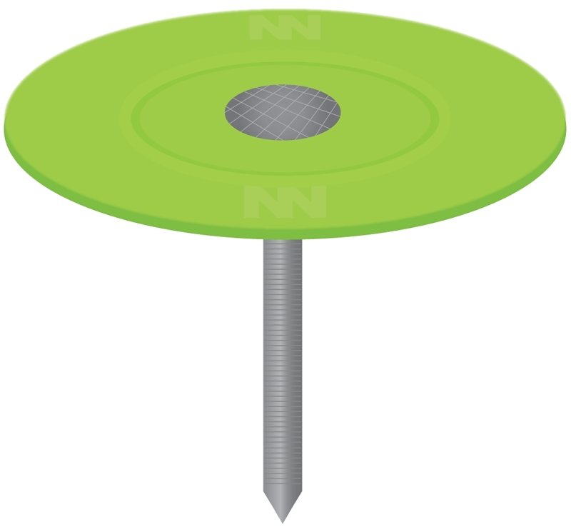 NAIL CAP PLSTC RS 7/8 IN 250  