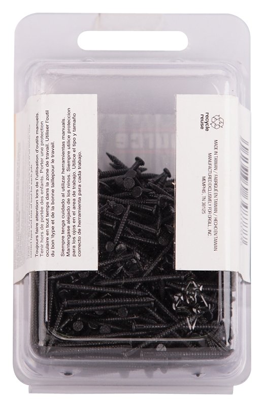 NAIL PANEL 1INCH BLACK 6OZ PK 