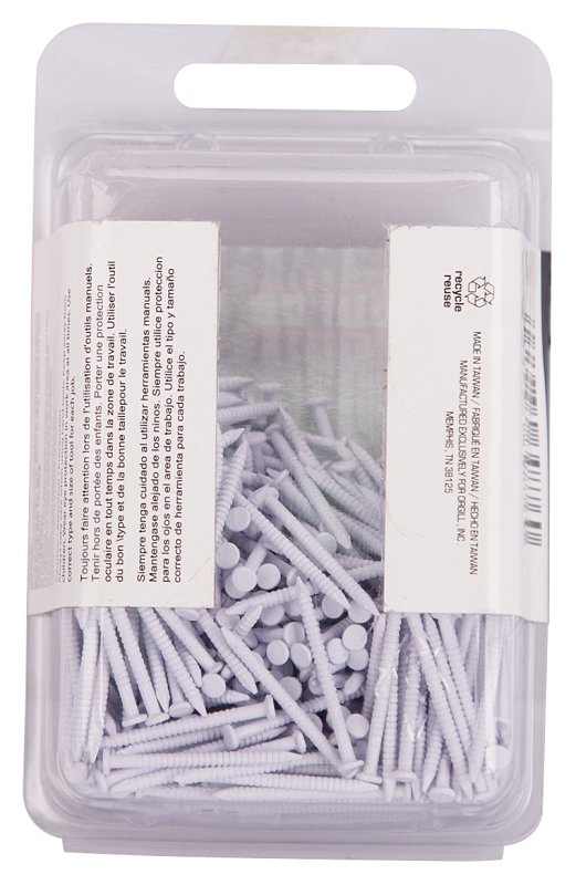 NAIL PANEL 1INCH WHITE 6OZ PK 